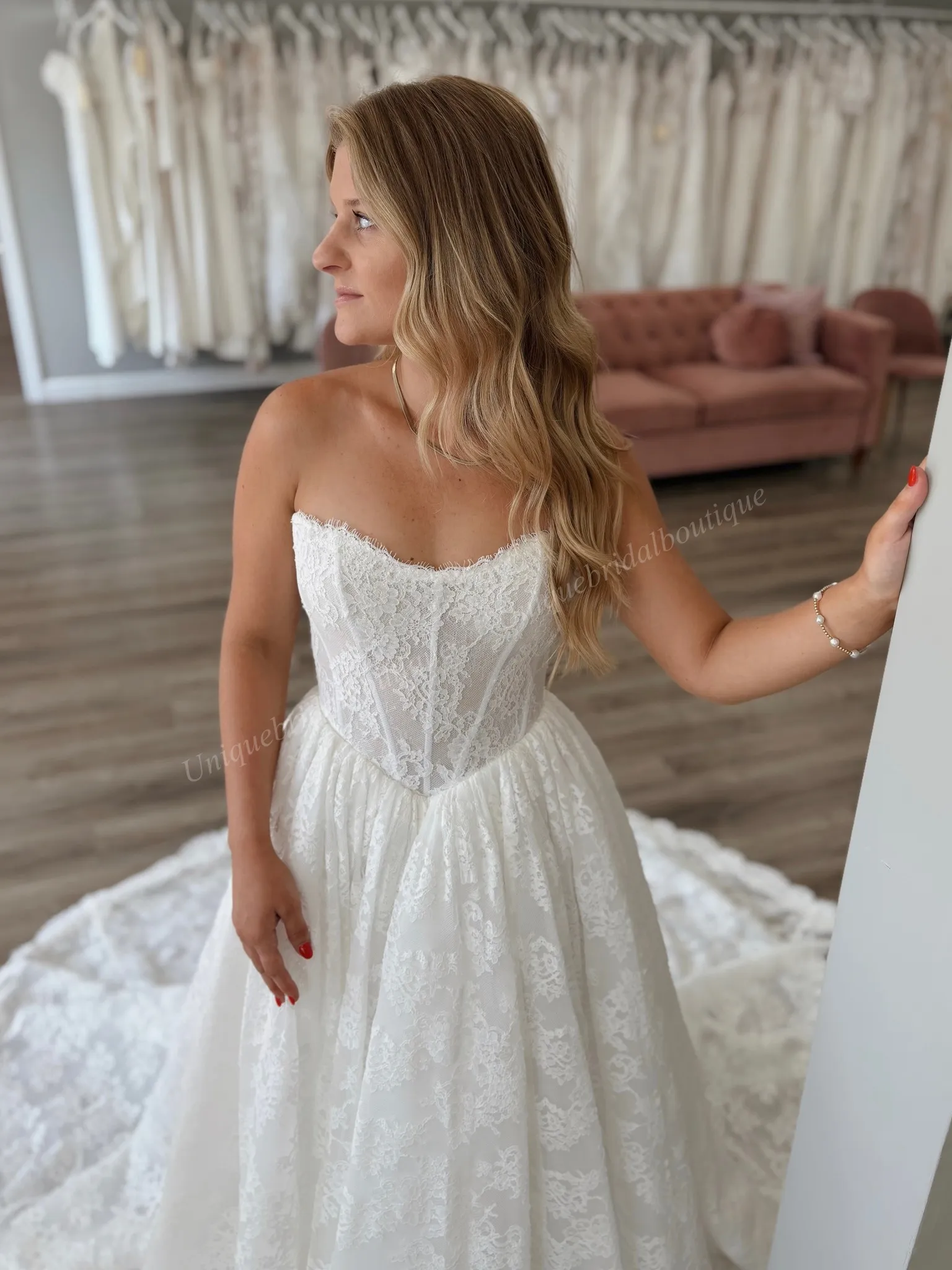 chinese dress ladies Lauren Elaine Regency Basque Waist Chantilly Lace Bridal Corset