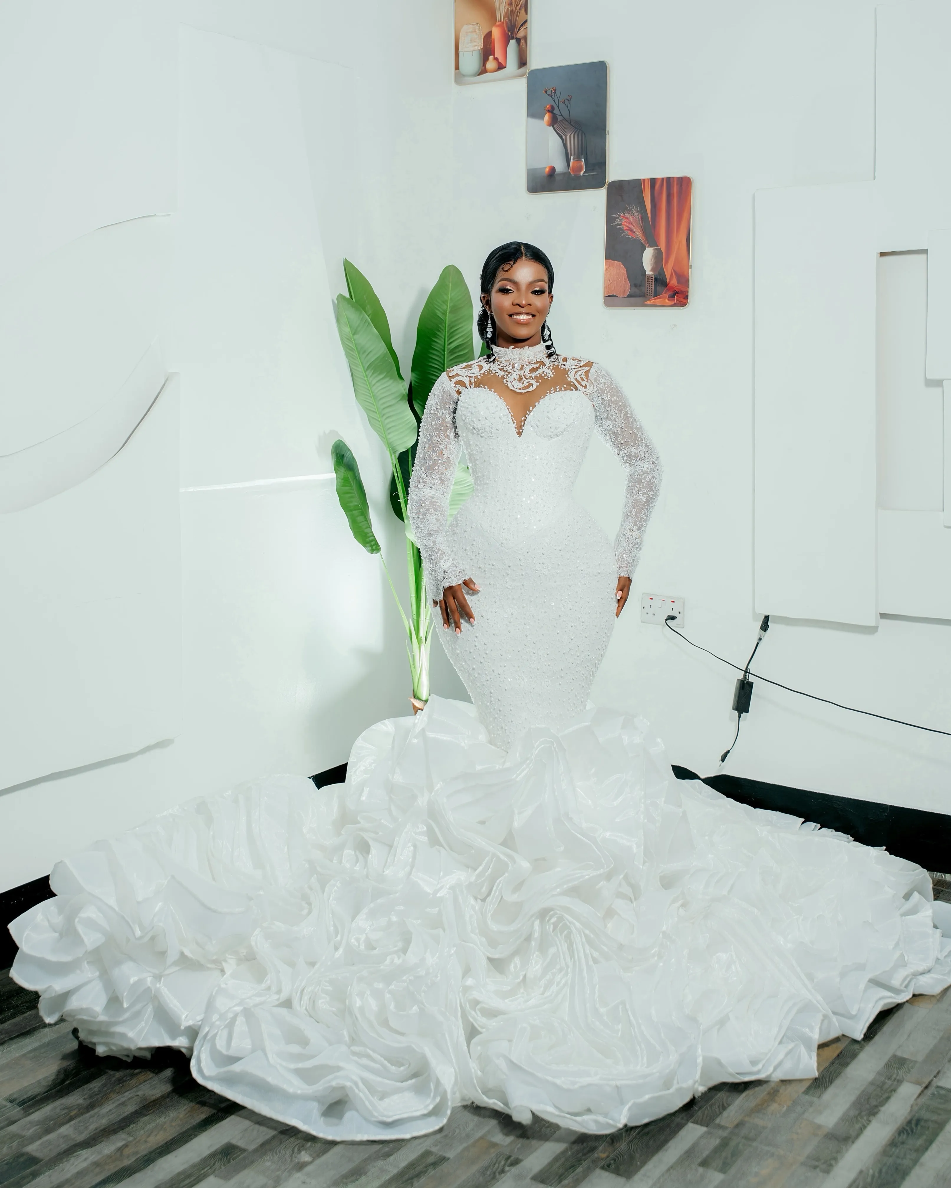 plus size beaded wedding dress African Bridal Dress, Mermaid... From Dreamcode, Rs.30,454.18 creating romantic appeal March Event 2026 Black Diamond Party dress Color:ANNE BLACK