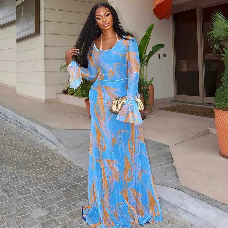 Tie Dye Print Long Sleeve Maxi Dress For Women,... From Make08, Rs.1,157.65 In Bulk