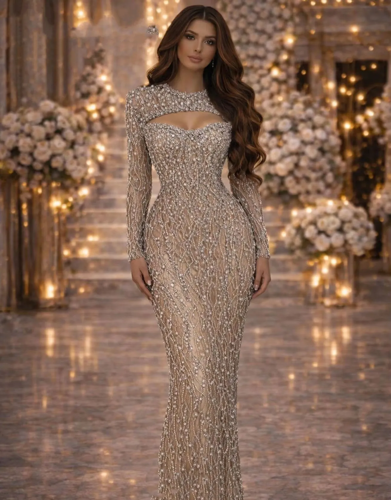 holiday long sleeve dresses Casual Vacation Women's Solid Color Elegant Maxi Long Maxi Dress : Clothing, Shoes & Jewelry Size:M/L | Cognac metallic sheen dress bridal showers Girls Black Party Dresses