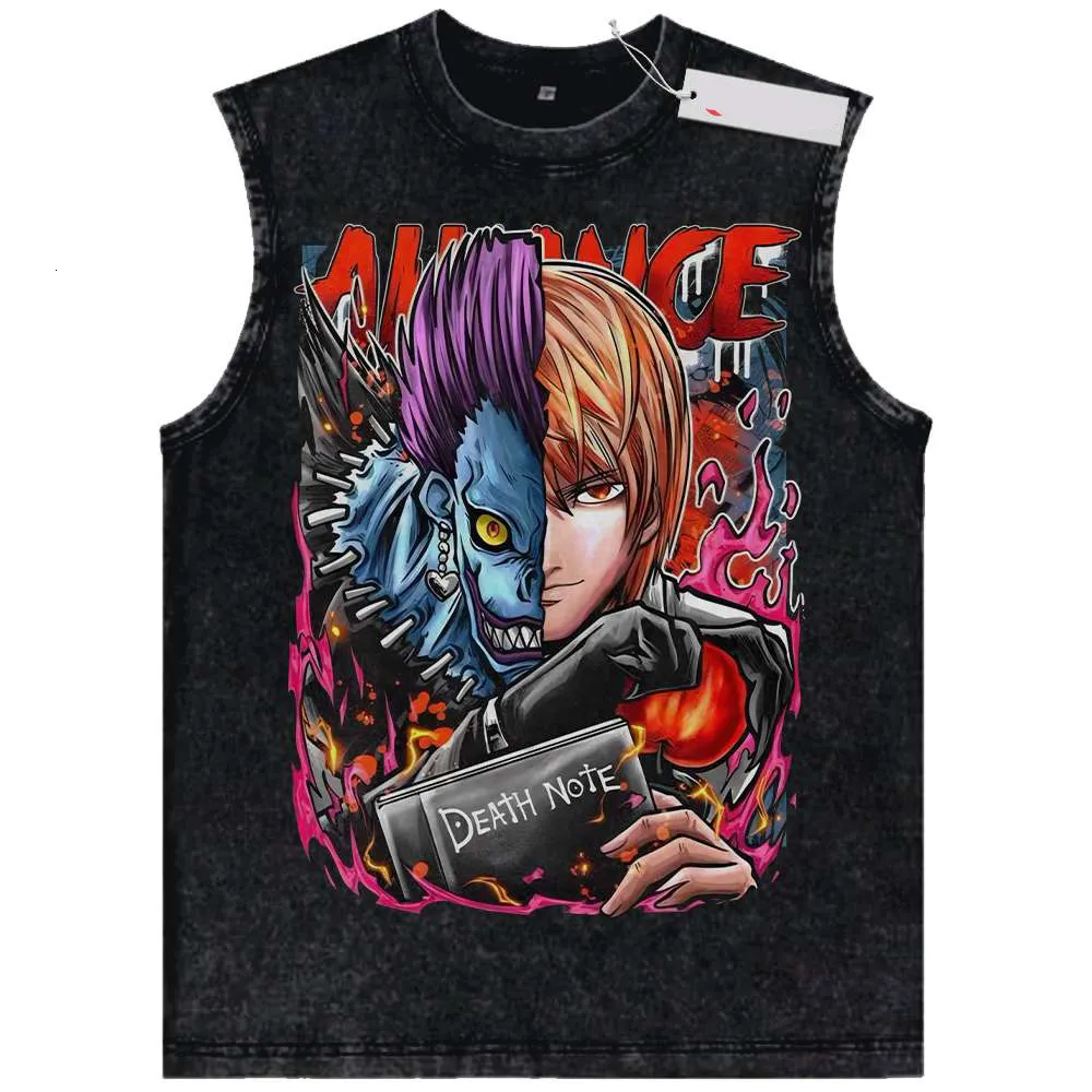 Washed Tee 2025 Vintage American Death Note Anime... From 14,96 