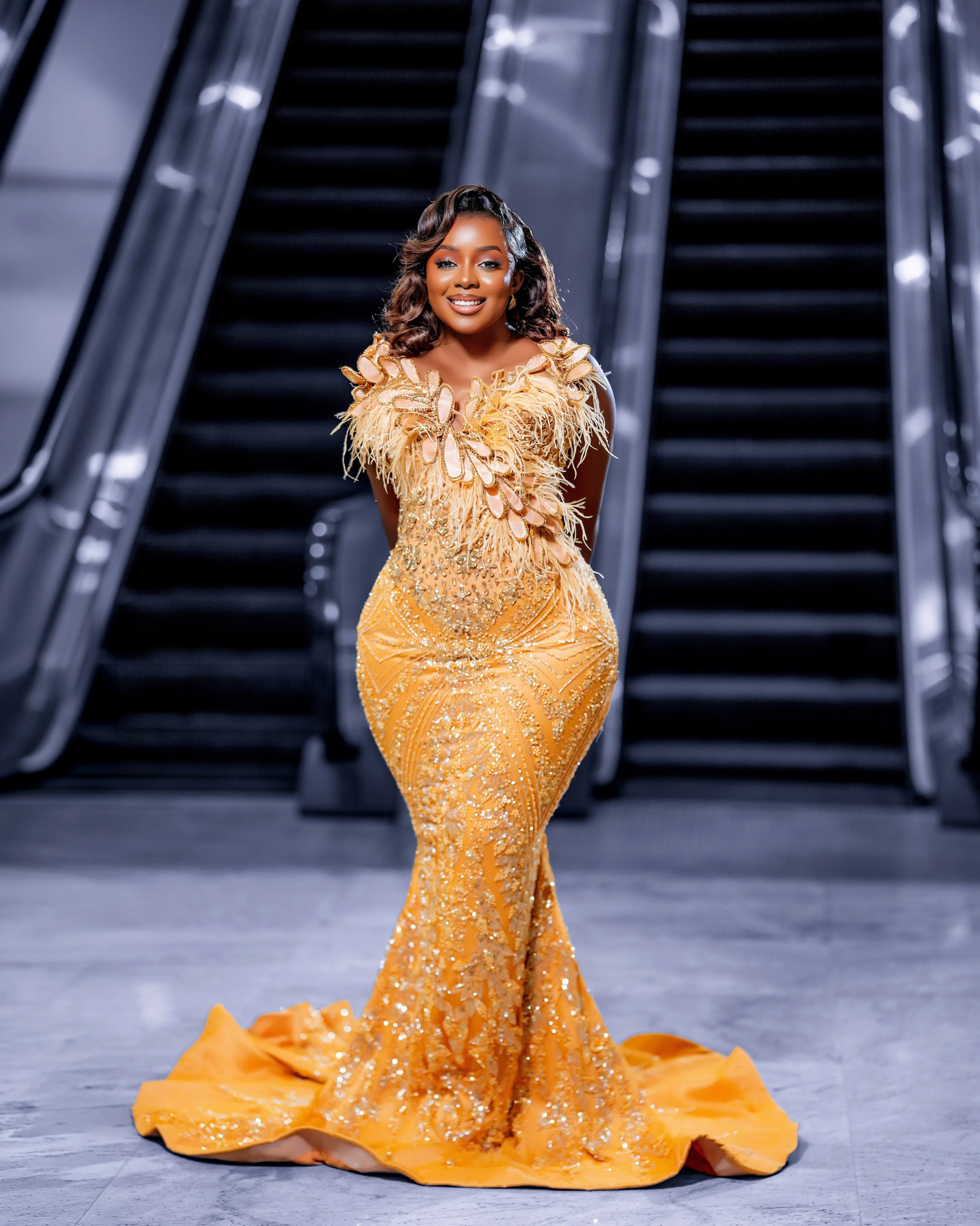 plus size gold mermaid prom dress long plus size gold dress