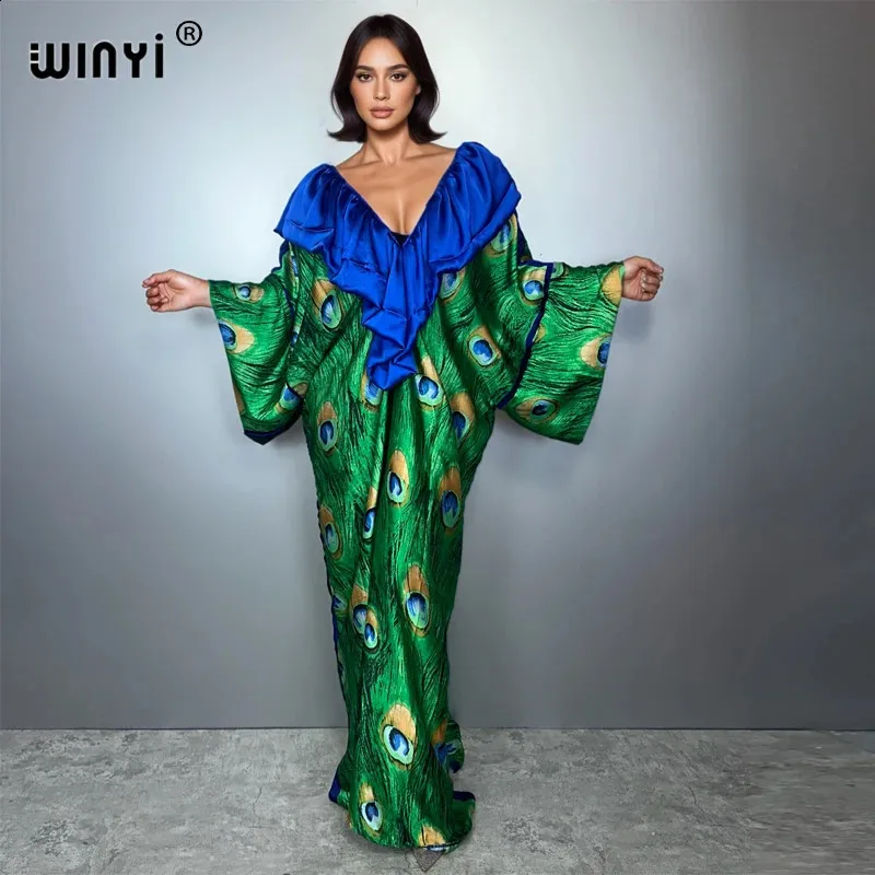 Boho Deep V Sexy Muslim Abaya Dress, Beach Cover Up... From Yiwang01, Rs.4,179.3