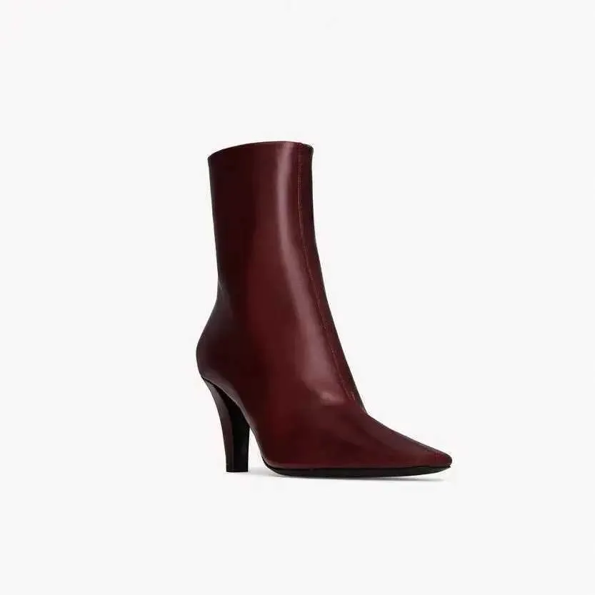 red dress grey boots Pointy Toe Suede Ankle With Wine Red... From Factory Misihan06, Bulk Rs.4,053.62 short red dress with boots