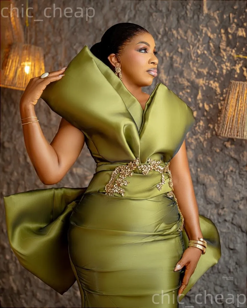 green and gold african dress Olive Mermaid Green Satin Prom Dress... From Chic_cheap, Rs.16,843.02 NotClearance