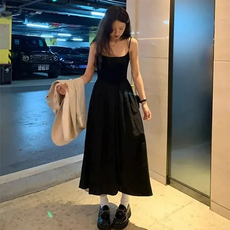 slip dress korean style Fashion Sleeveless Summer White Dress... From Lu02, Rs.1,012.05 In Bulk Season:SPR26