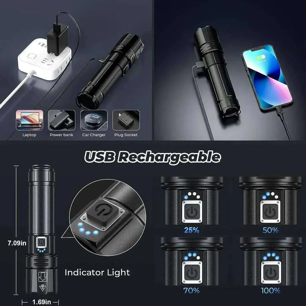 Lep Usb USB Rechargeable D2 Usb Rechargeable Flashlight With... From Curated ...
