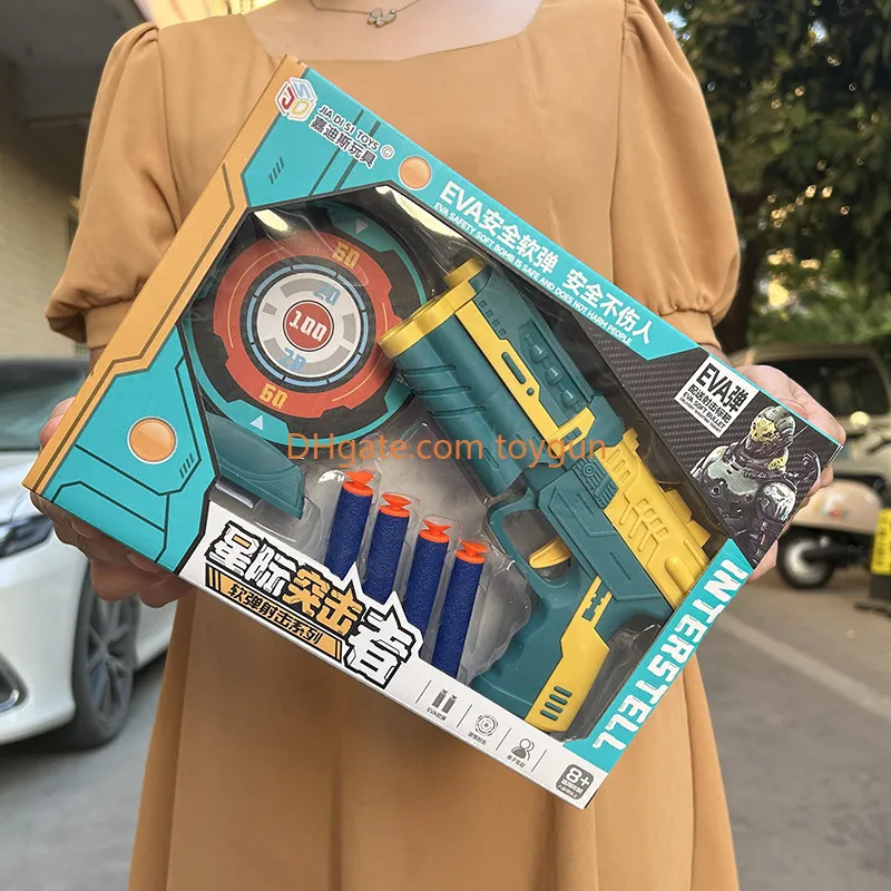 Safe Foam Soft Bullet Toy Gun Set Safe Indoor Outdoor Shooting Game For ...