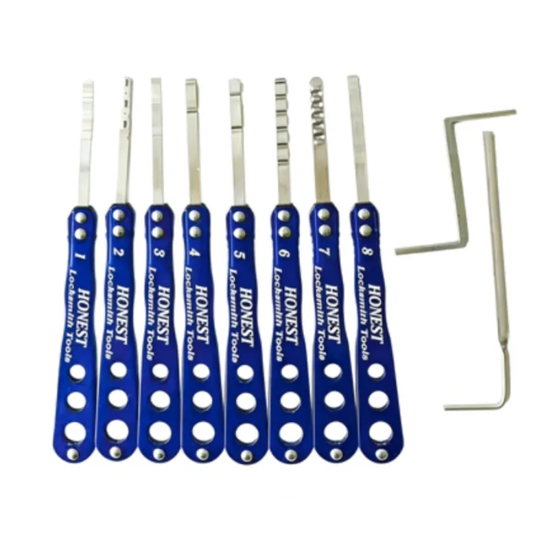 Professional Safe Opening Kit with 8-in-2 Hooked Lock Picks for Expert Locksmiths