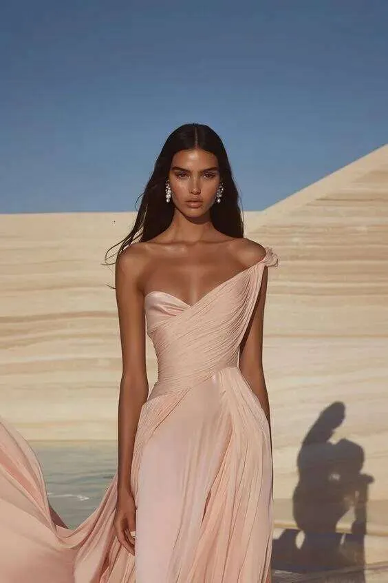 One Shoulder Pink Satin Party Dress Sleeveless Cap... From Museclothes, $66.76 | DHgate.Com One Shoulder Pink Satin Party Dress Sleeveless Cap... From Museclothes, $66.76 | DHgate.Com