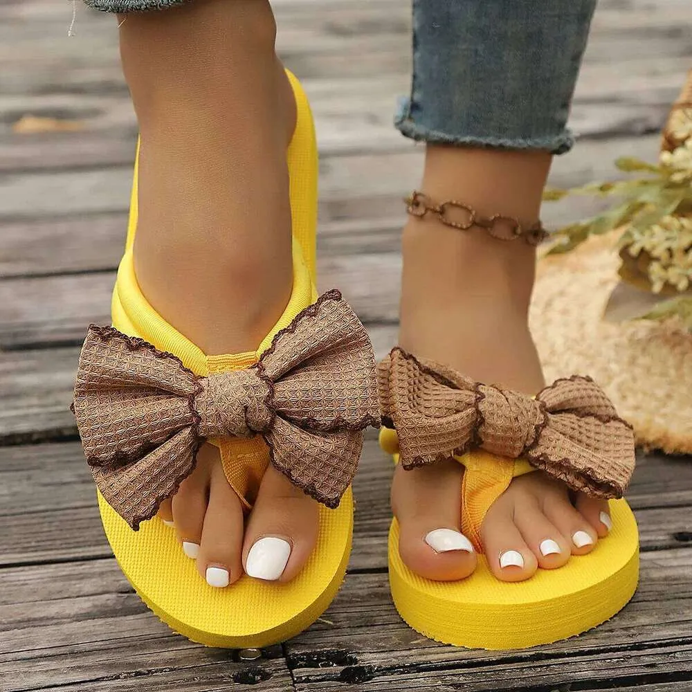 Ropa Zapatos Chanclas Lazo Mujer Chanclas Planas Sexis Elegantes Y Elegantes De 18,94 € DHgate