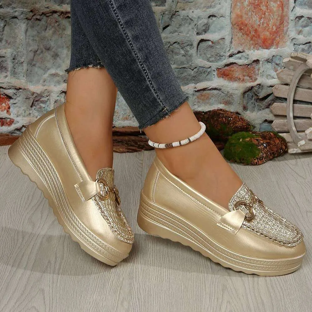 comfortable dress shoes for plus size ladies Women's Round Toe Thick Sole Casual Sports Vulcanized Spring and Autumn from Dhgate Other Shoes ecom_Fit_Fitted