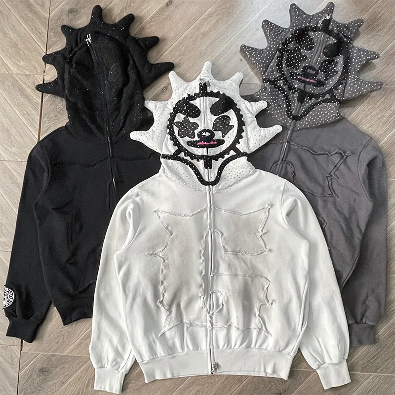 Glo Gang The Glory Embroidered Full Zip Hoodie And From