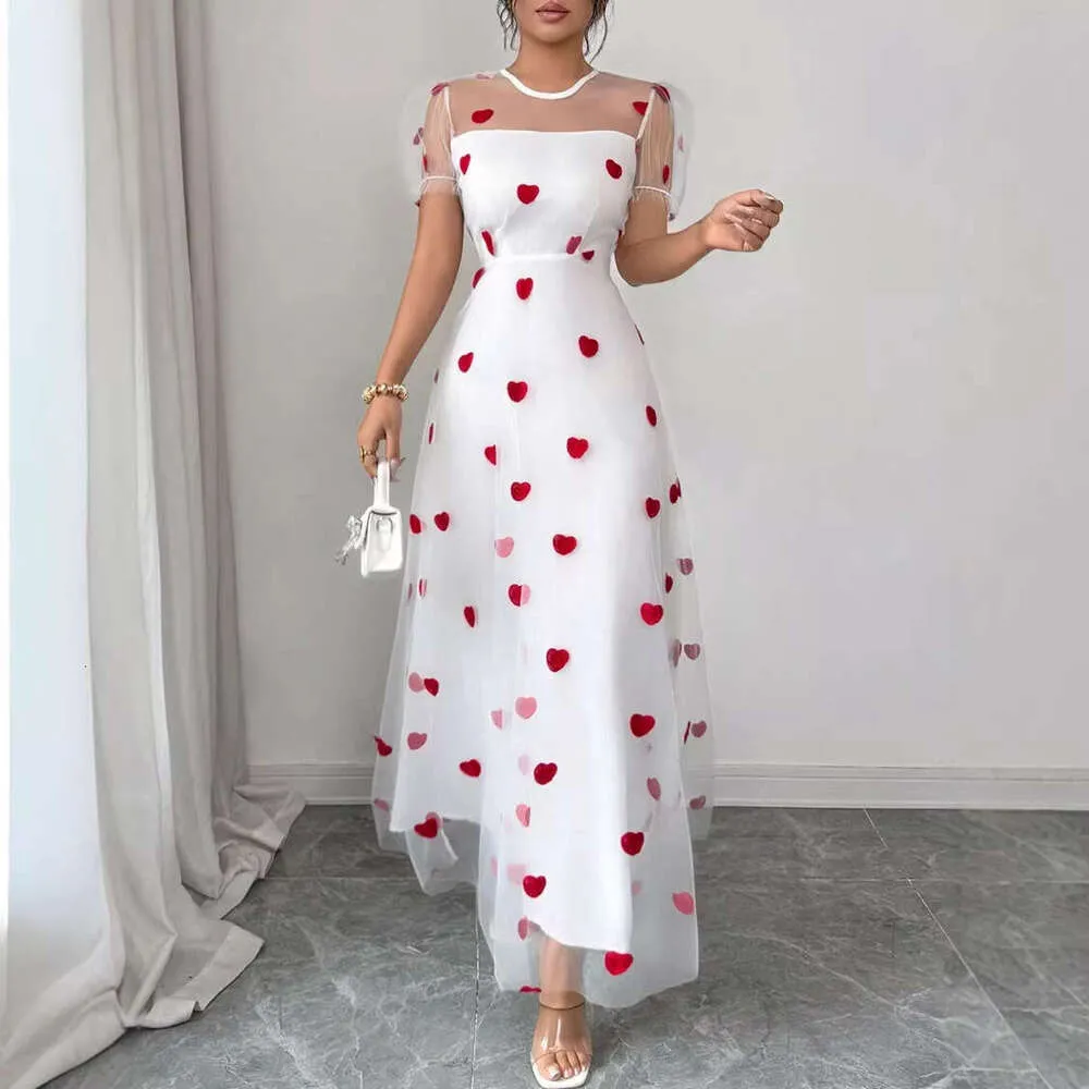 2026 European and American Women's Spring Square Neck Empire Waist Polka Dot Knee-Length Dress from Dhgate Basic & Casual Dresses