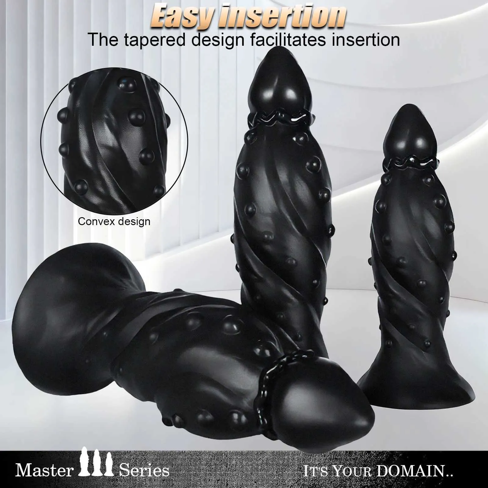 Huge Fantasy Anal Plug Black Big Monster Anal Butt Plug Adult Sex Toys Anal  Dildo Dilator Training Expansion For Gay Men Women Brandsofluxury_RW8F From  6,85 €