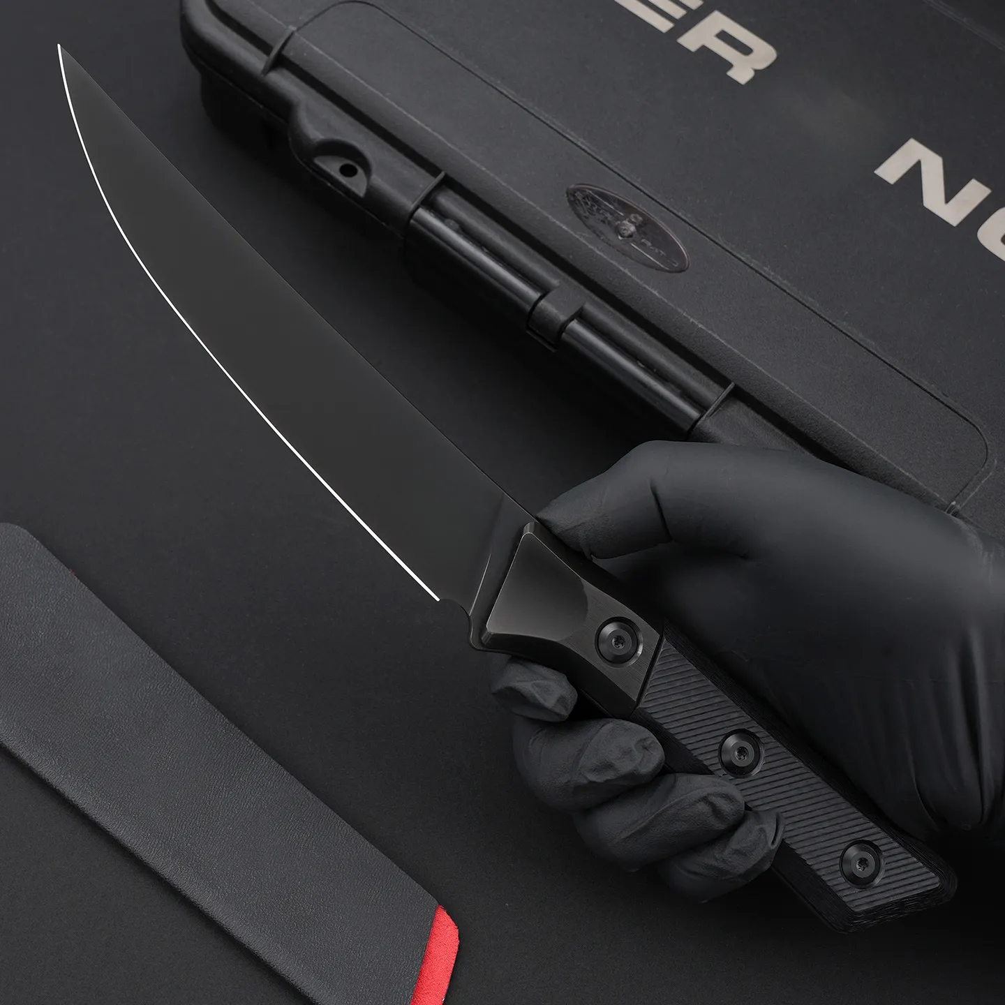 G10 Titanium Alloy Kitchen Devil Serrated Knife With... From 