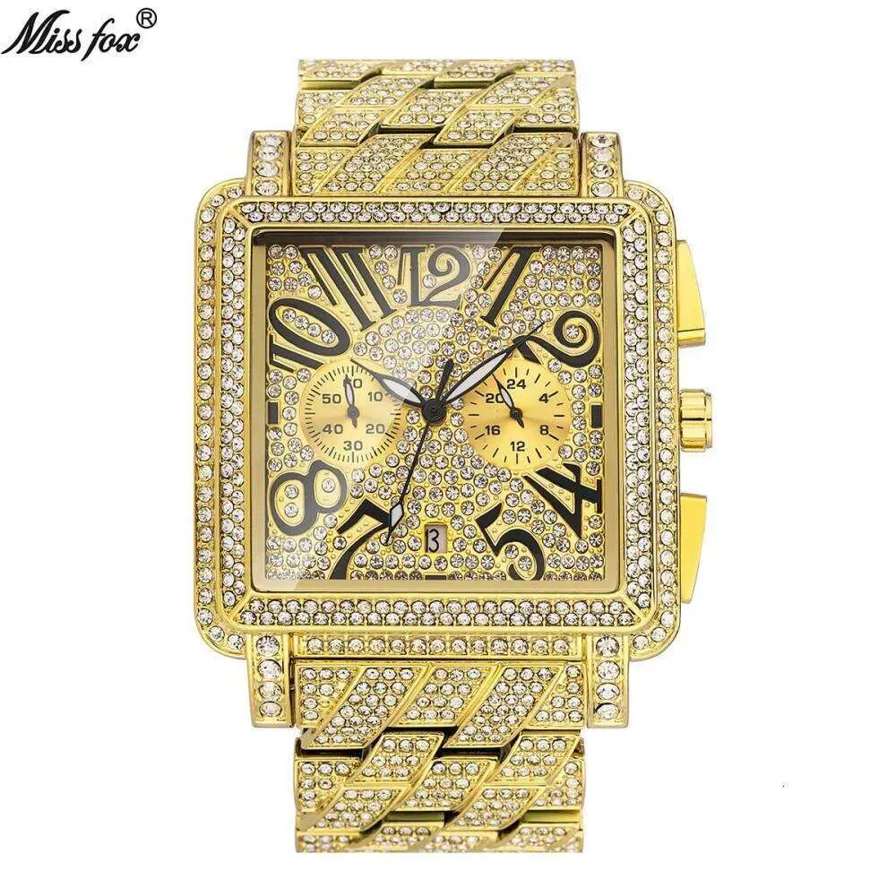 MISSFOX Mens Waterproof Quartz Gold Watches For Men... From 