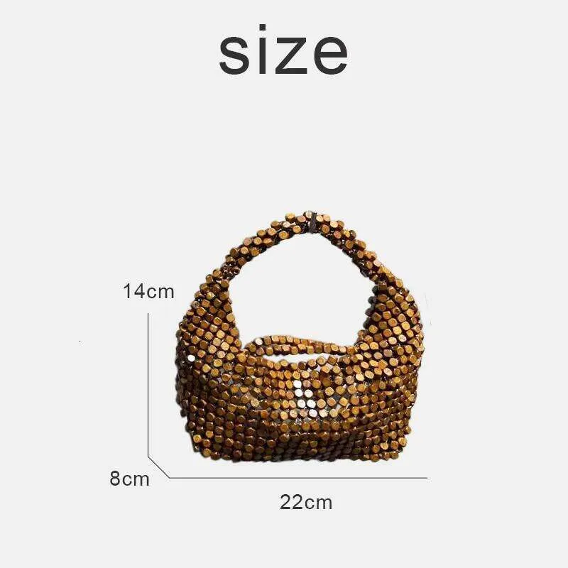 Luxuriöse Gewebte Strandtasche Aus Holzperlen Für Damen_voghion.com