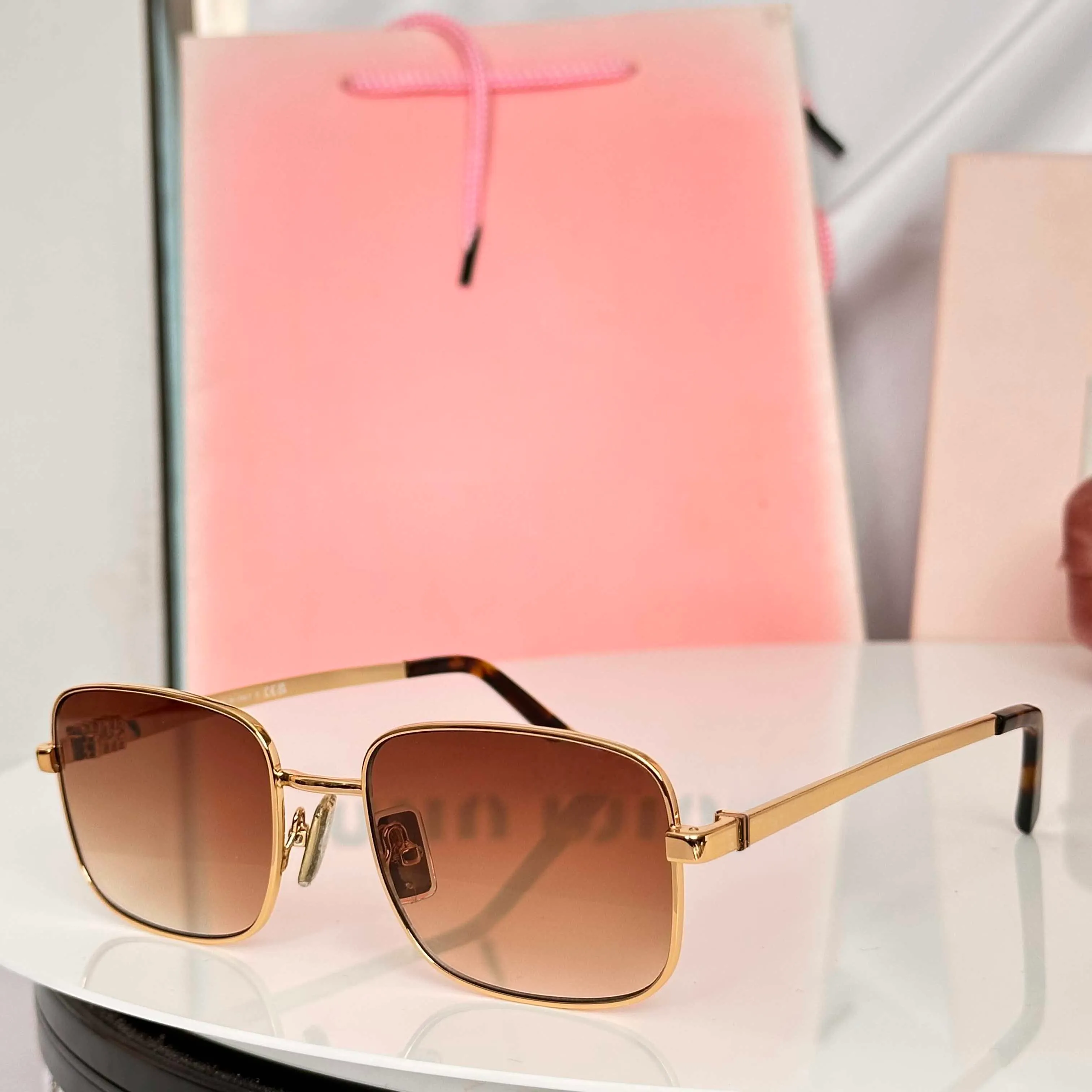 Classic Square Sunglasses Gold Frame UV400 Polarized Metal Shades Amazon.com: SOJOS Retro Oversized Square Polarized  main image 2