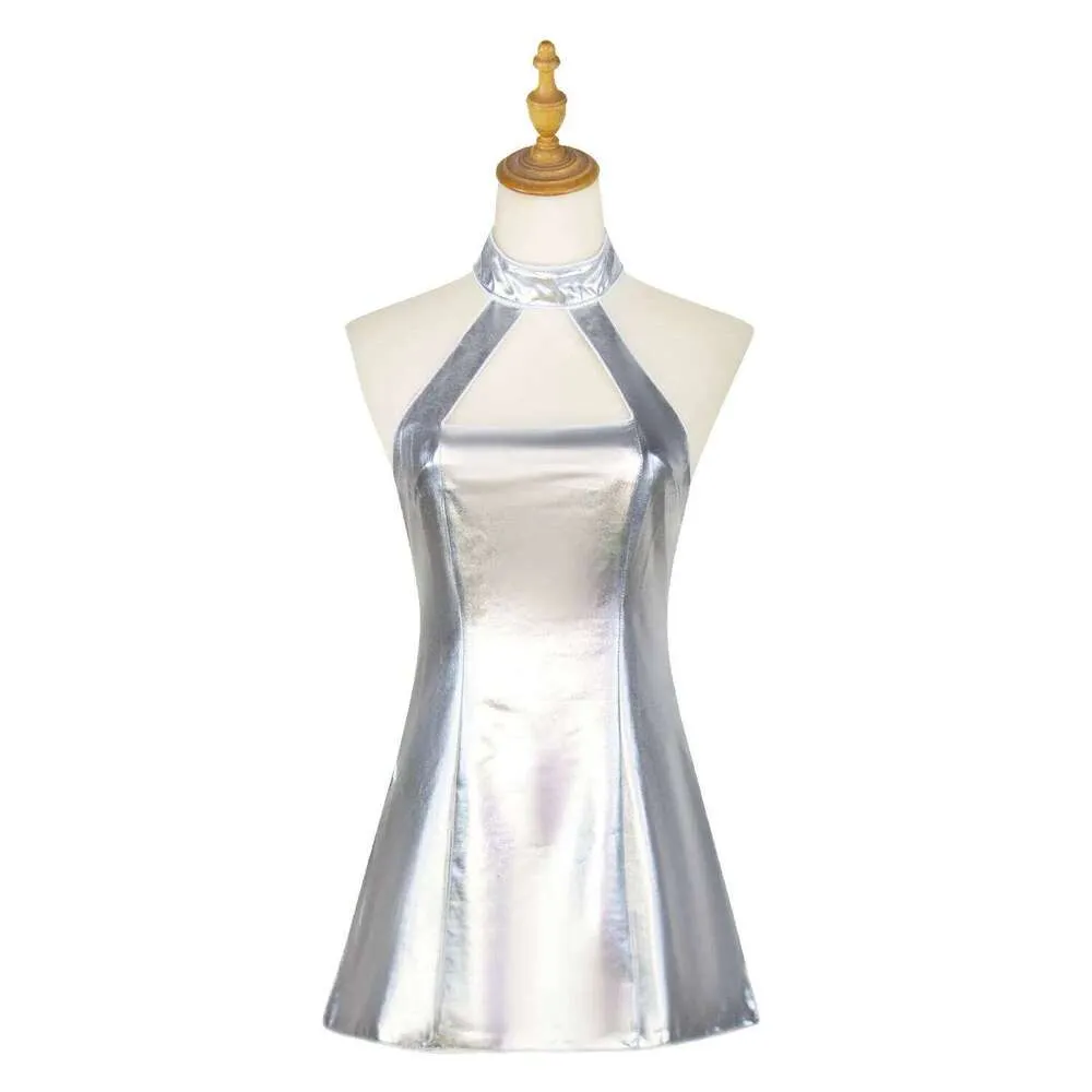 silver mini dress austin powers Austin Powers Cosplay Costume Suspender Vanessa Sexy... From 24,98 €