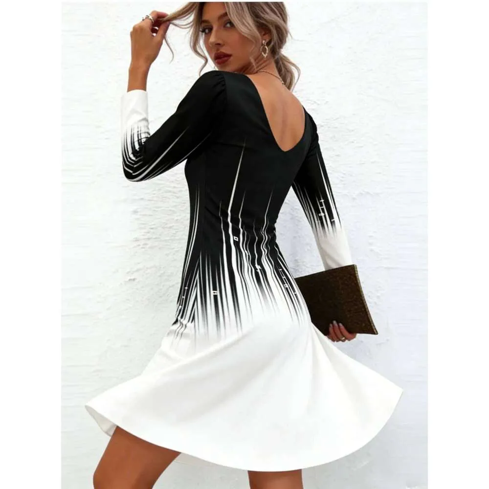 Spring Summer Womens Black White Gradient Striped... From Dh5017046, Rs.2,287.29 In Bulk