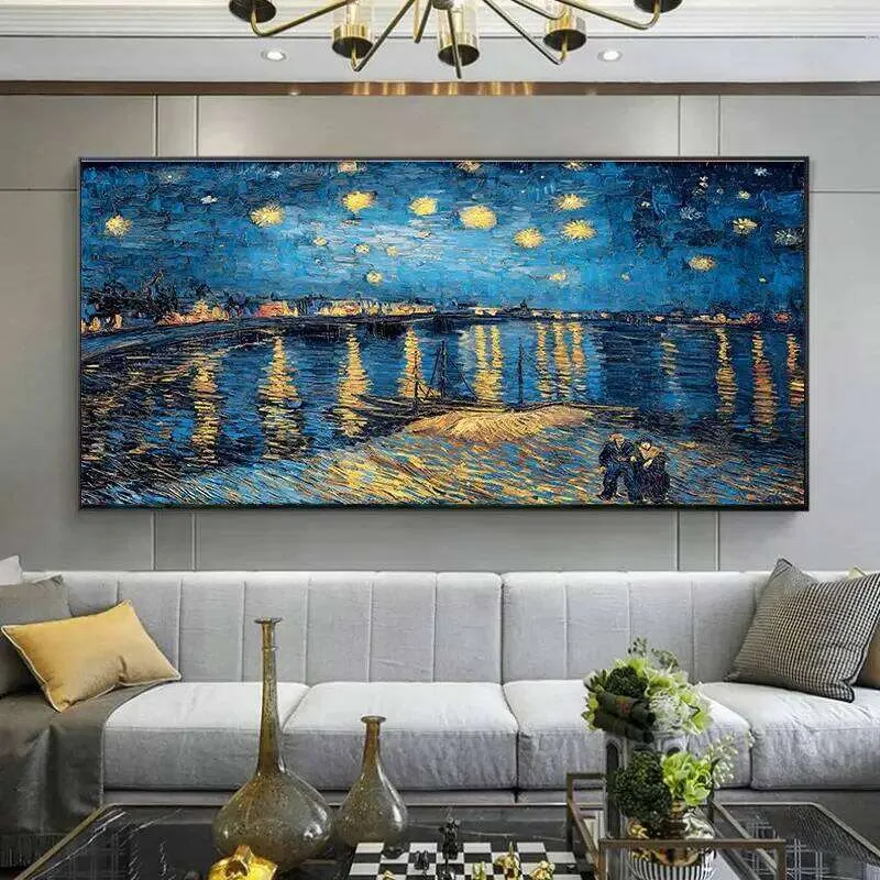 Van Gogh Starry Night Night Sky Oil Painting Modern From