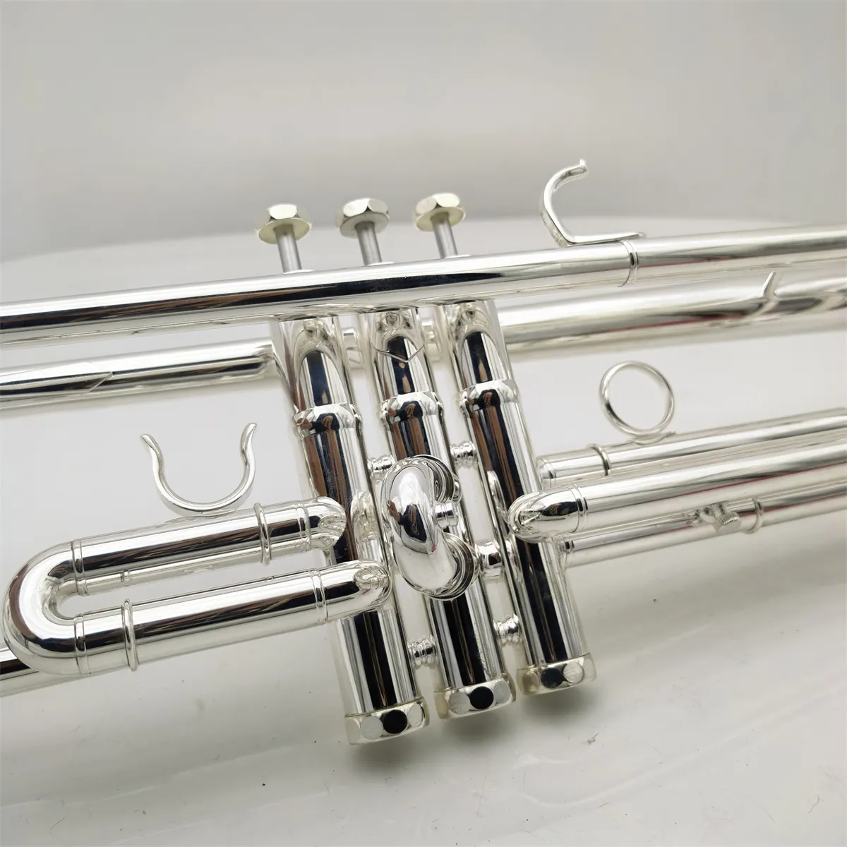 High Quality C-tone trumpet Silver plated professional grading performance brass instrument complete set with box accessories