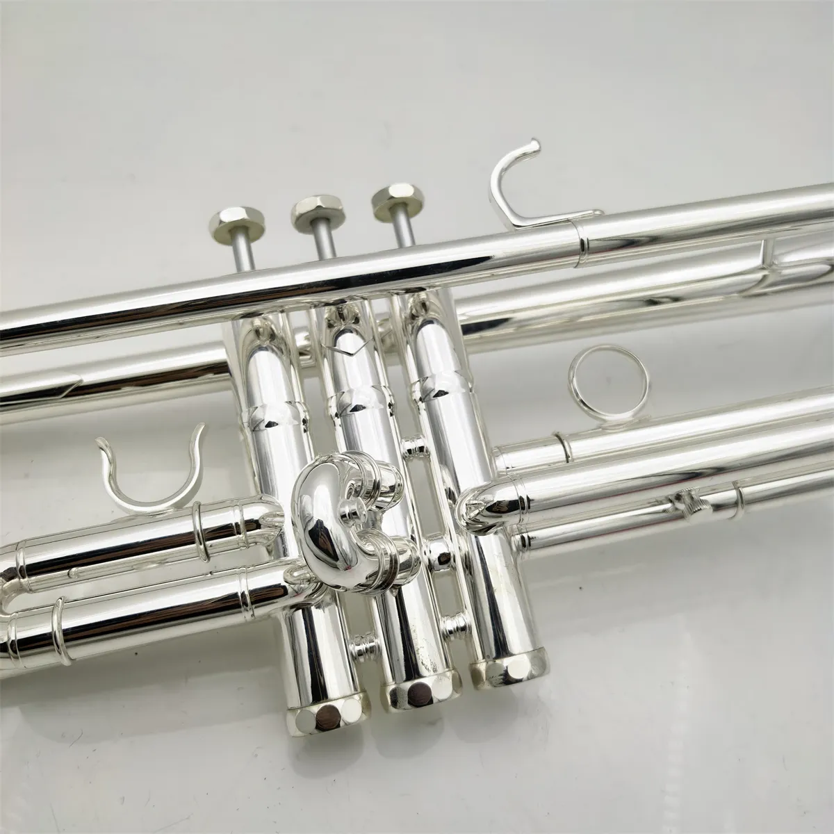 High Quality C-tone trumpet Silver plated professional grading performance brass instrument complete set with box accessories
