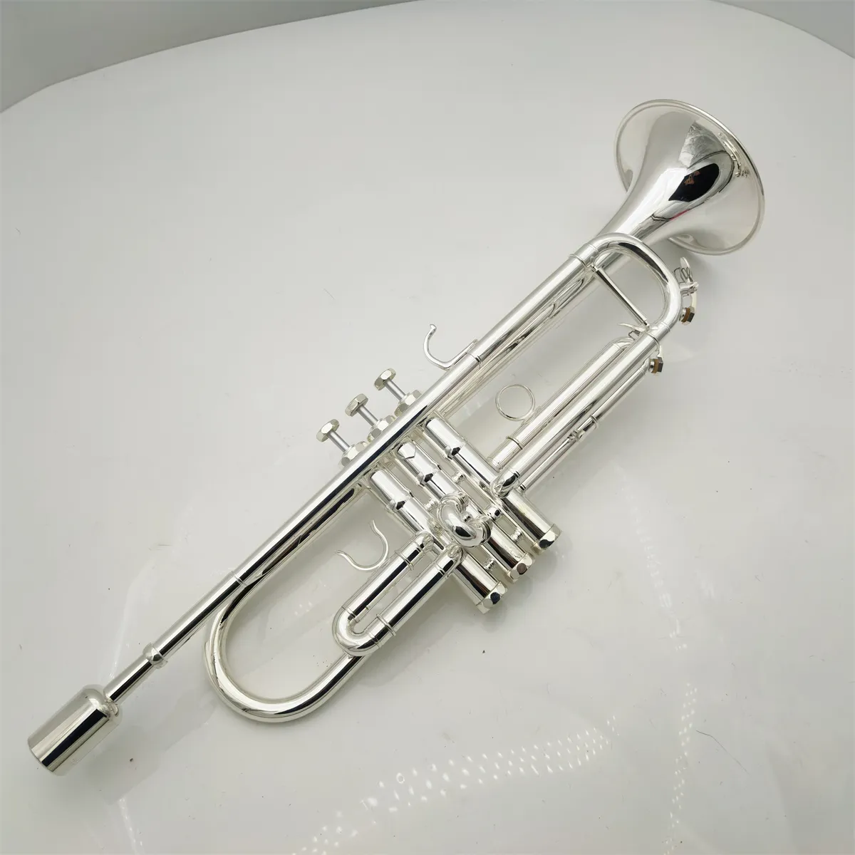 High Quality C-tone trumpet Silver plated professional grading performance brass instrument complete set with box accessories