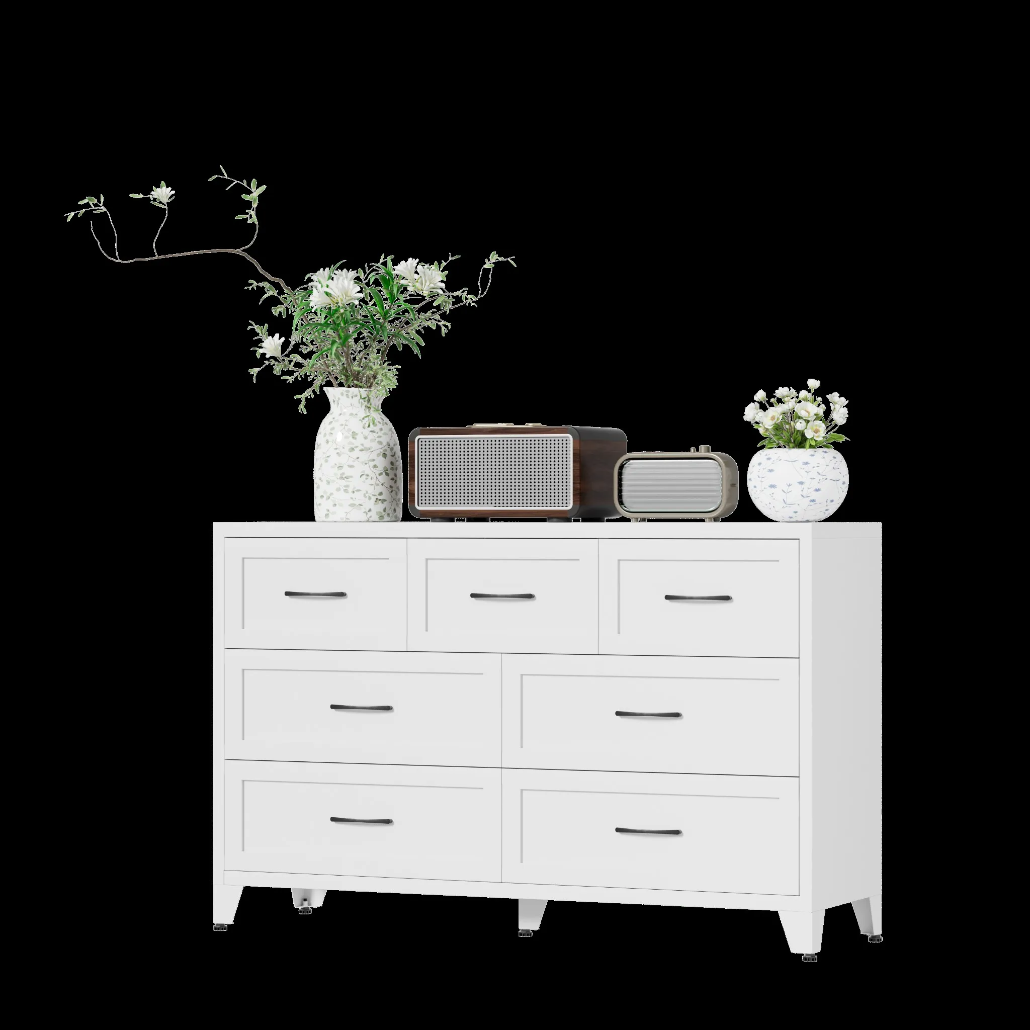 low profile dresser The Stow - Rustic Modern - Home Storage - Made in USA it offers a durable and sustainable alternative to bulkier wooden dressers Smooth Glide 7 Drawer Metal