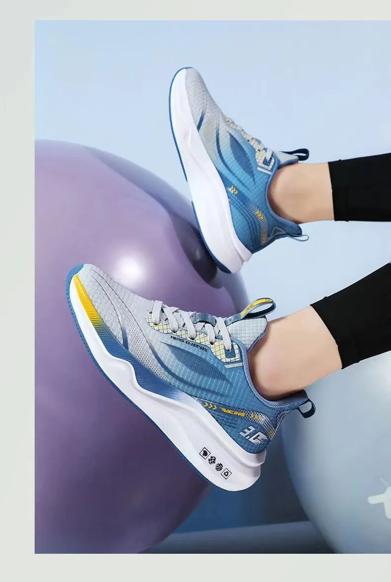 Mens Gradient Mesh Running Shoes Lightweight Breathable Sneakers_voghion.com