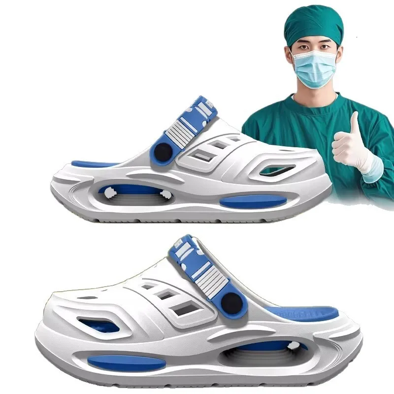 Chunky Men Sandals With Adjustable Strap Non-slip Beach Clogs_voghion.com