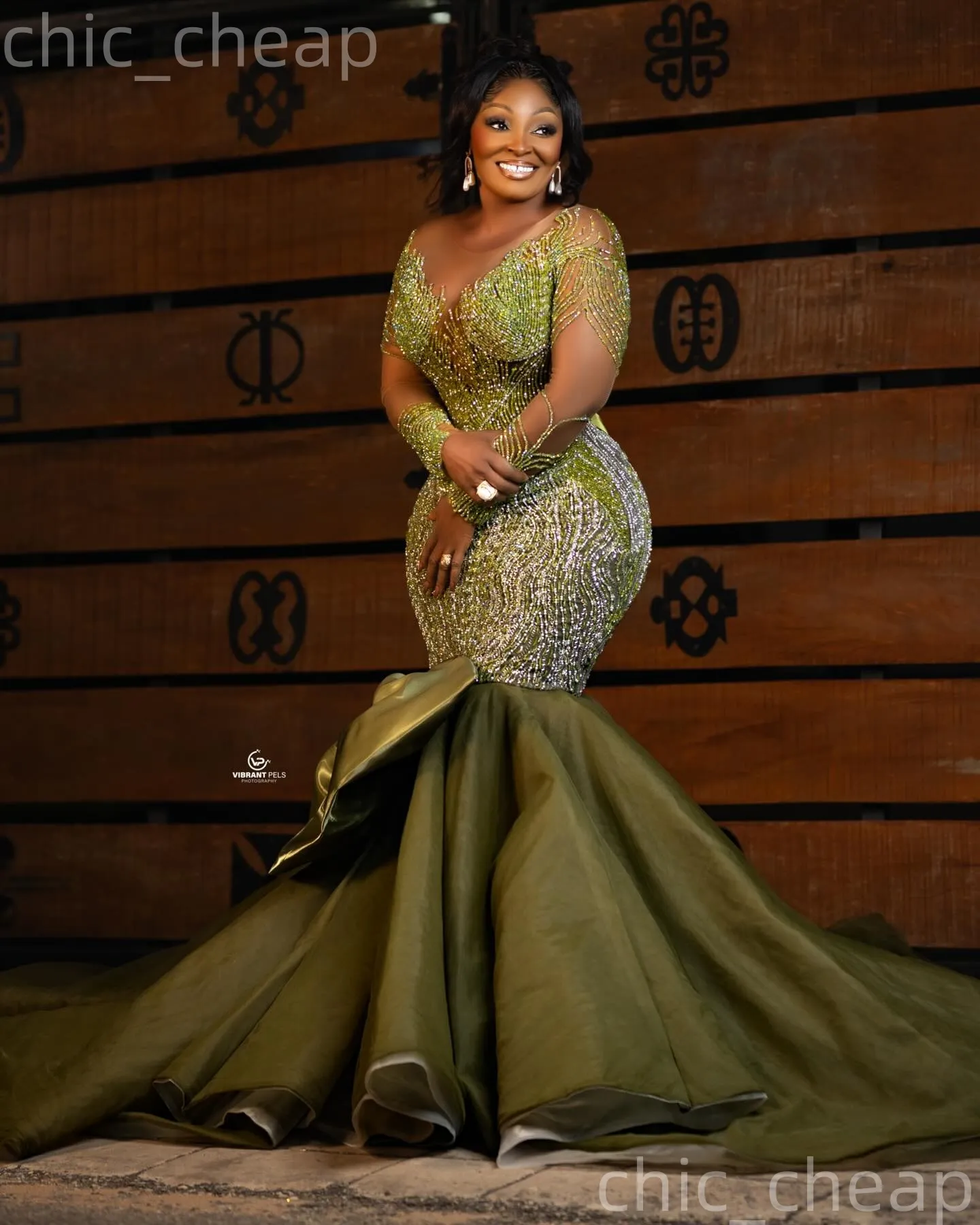 Olive Green Mermaid Prom Sage Green Prom Dress 2026... From Chic_cheap, Rs.33,897.53
