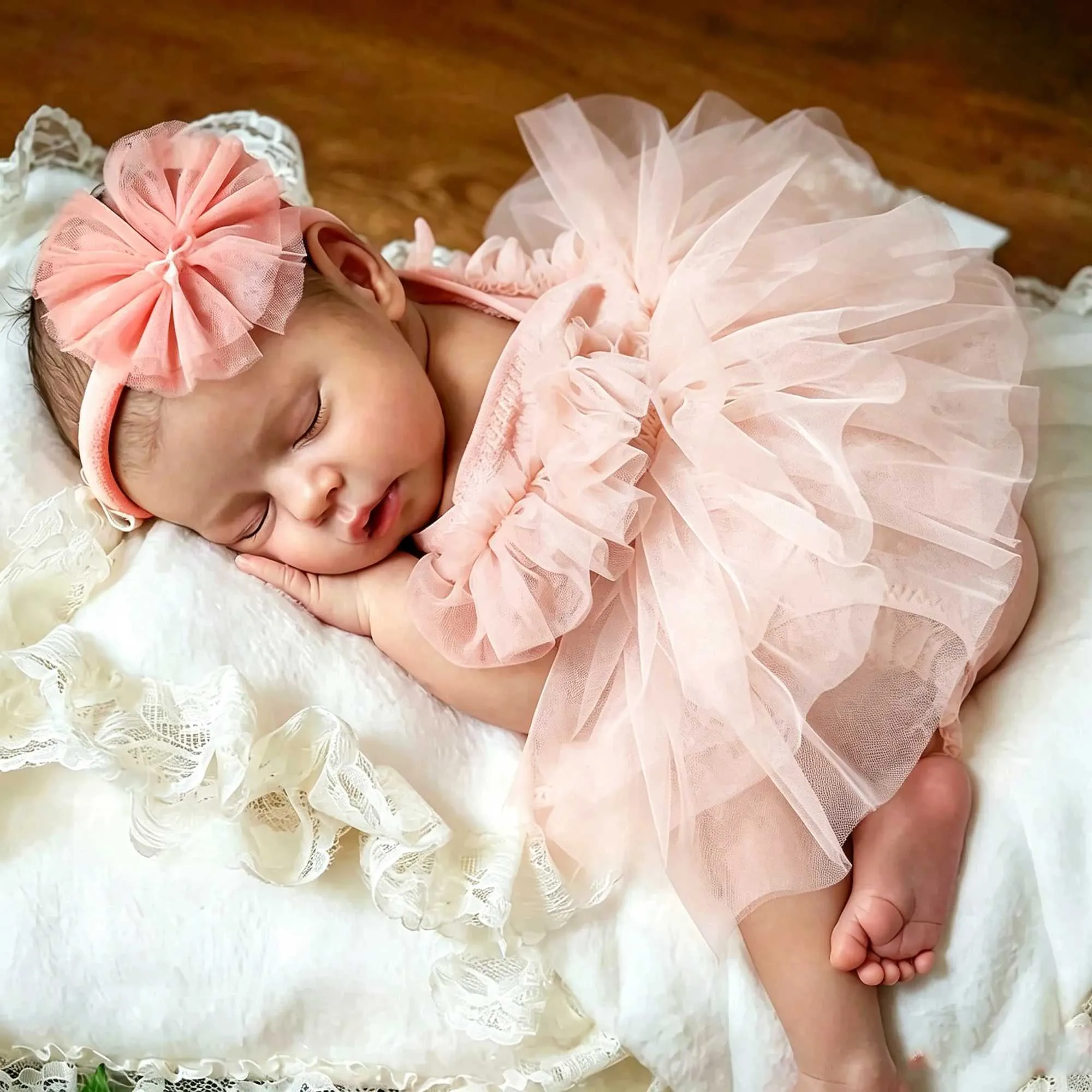 newborn tulle dress Ylsteed Photography Outfit Baby Tutu Headband Set 0-3M Soft Romper Princess Costume Photo Shoot Clothing L260703O8HH please make sure to check if your address Baby Girl Dresses & Toddler