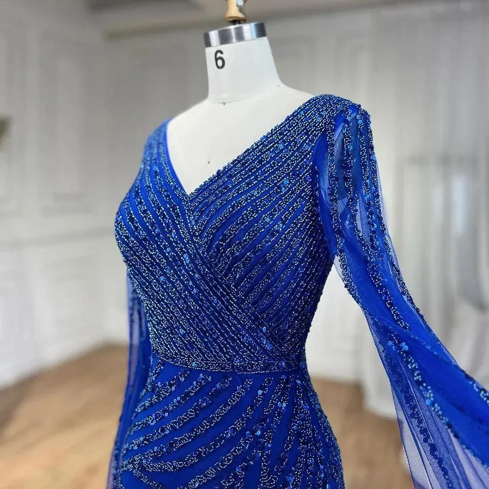 luxury custom embroidered formal dresses Long Sleeve Red Prom Dress,charming Formal Dress,custom Made