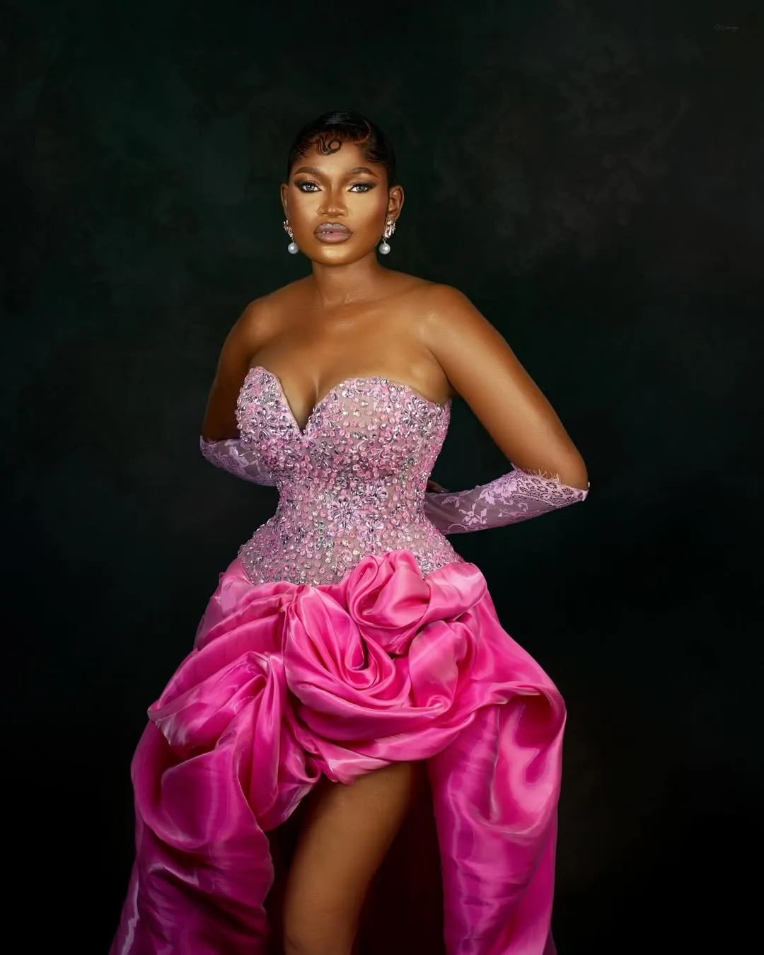 fuchsia dresses formal Breathtaking Satin Plunging Neck Prom Dress up back ensure a seamless fit and effortless style Fuchsia Organza Strapless Tiered Prom