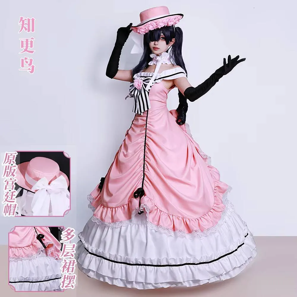 ♢ DHgate Pink Robin Uniform Cosplay Dress For Women, Black... For Anime Costumes