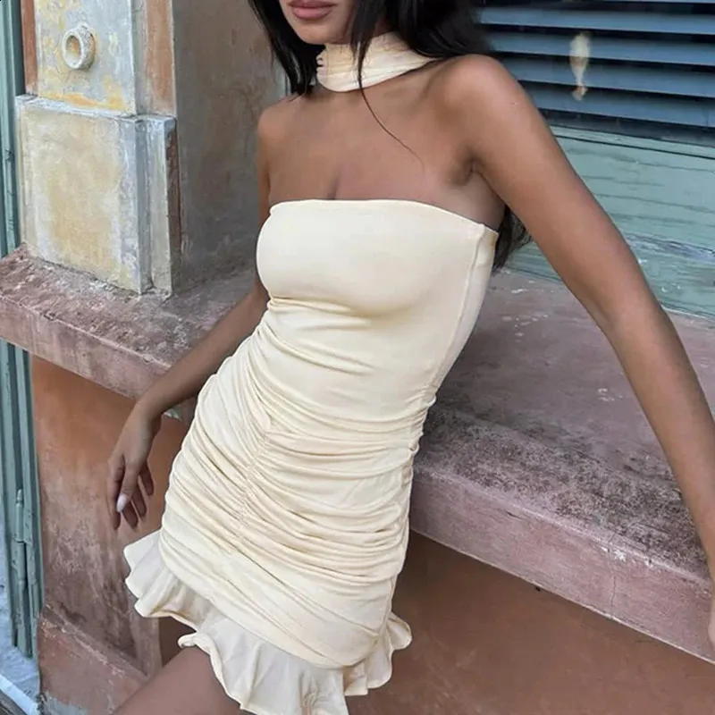 off shoulder pleated mini bodycon dress SUCHCUTE Mesh Pleated Wrap Dress Sexy Off Shoulder... From Zara02,  Rs.1,812.64 In Bulk