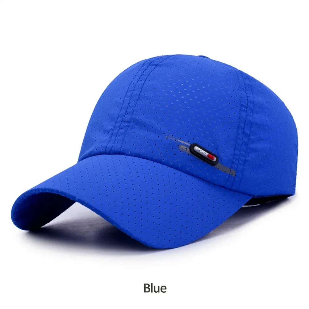 Solid Running Caps Blue Baseball Sports Cap Men And Women siminsem Men Women Solid Color Adjustable Baseball Cap  main image 2