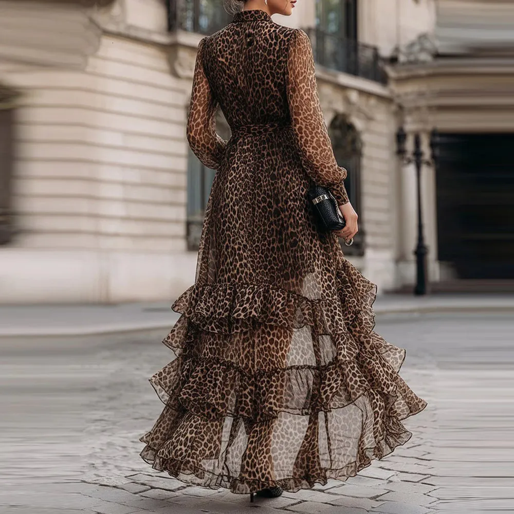 designer leopard dress Eleni Leopard Print Midi Dress