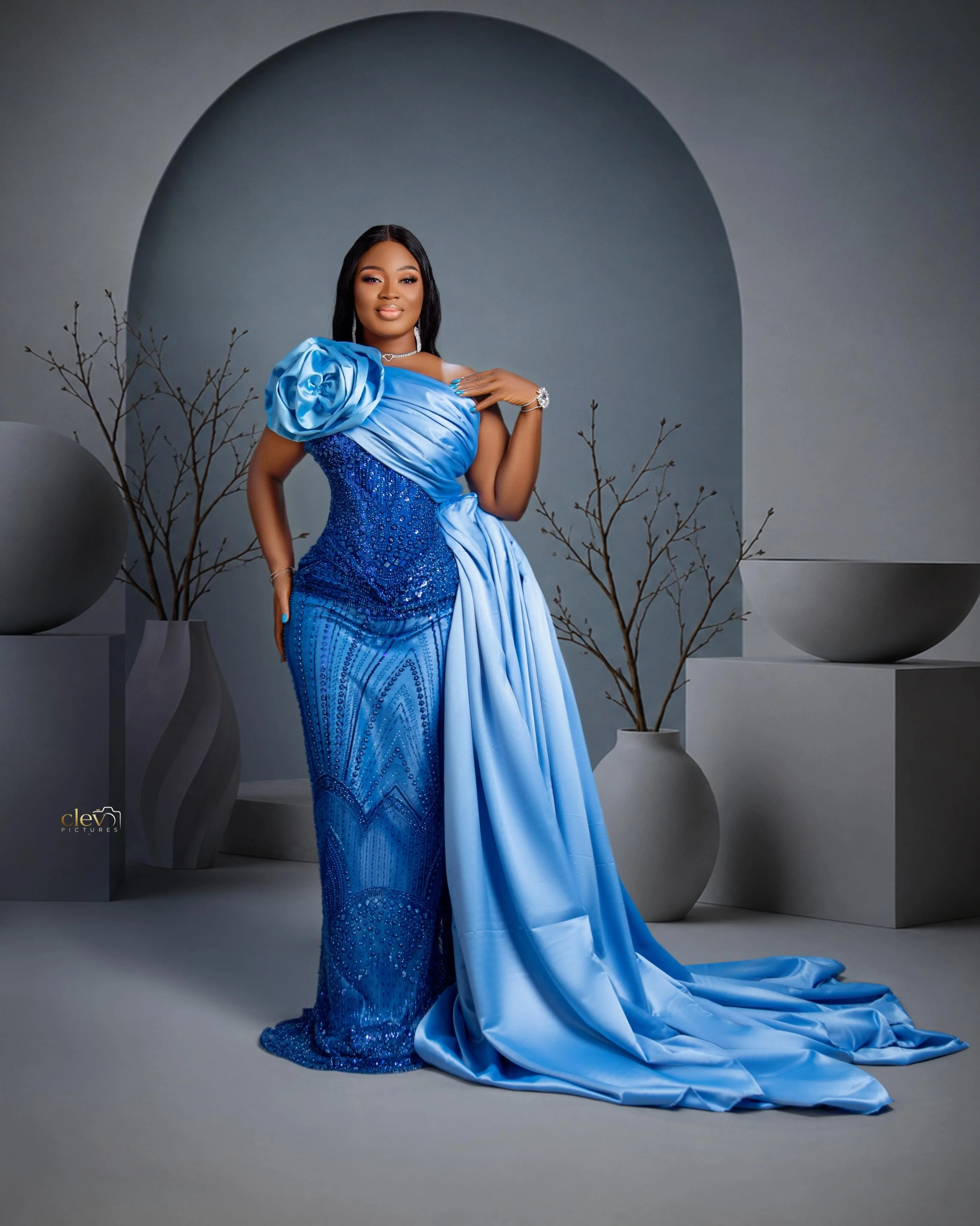 blue and silver dress illusion 2026 Plus Size Prom Mermaid Evening... From Dreamcode, Rs.23,098.8 Maternity_Gown_Dress cathedral train. Amazon.com: OBEEII Pageant Dresses Color:Macaw Green