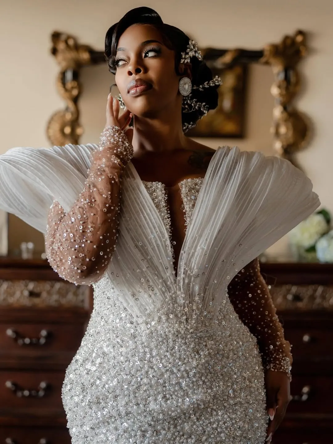 silver prom dress plus size Plus Size Formal Elegant Silver Oblique Collar One Shoulder Pleated Glitter Maxi Dress