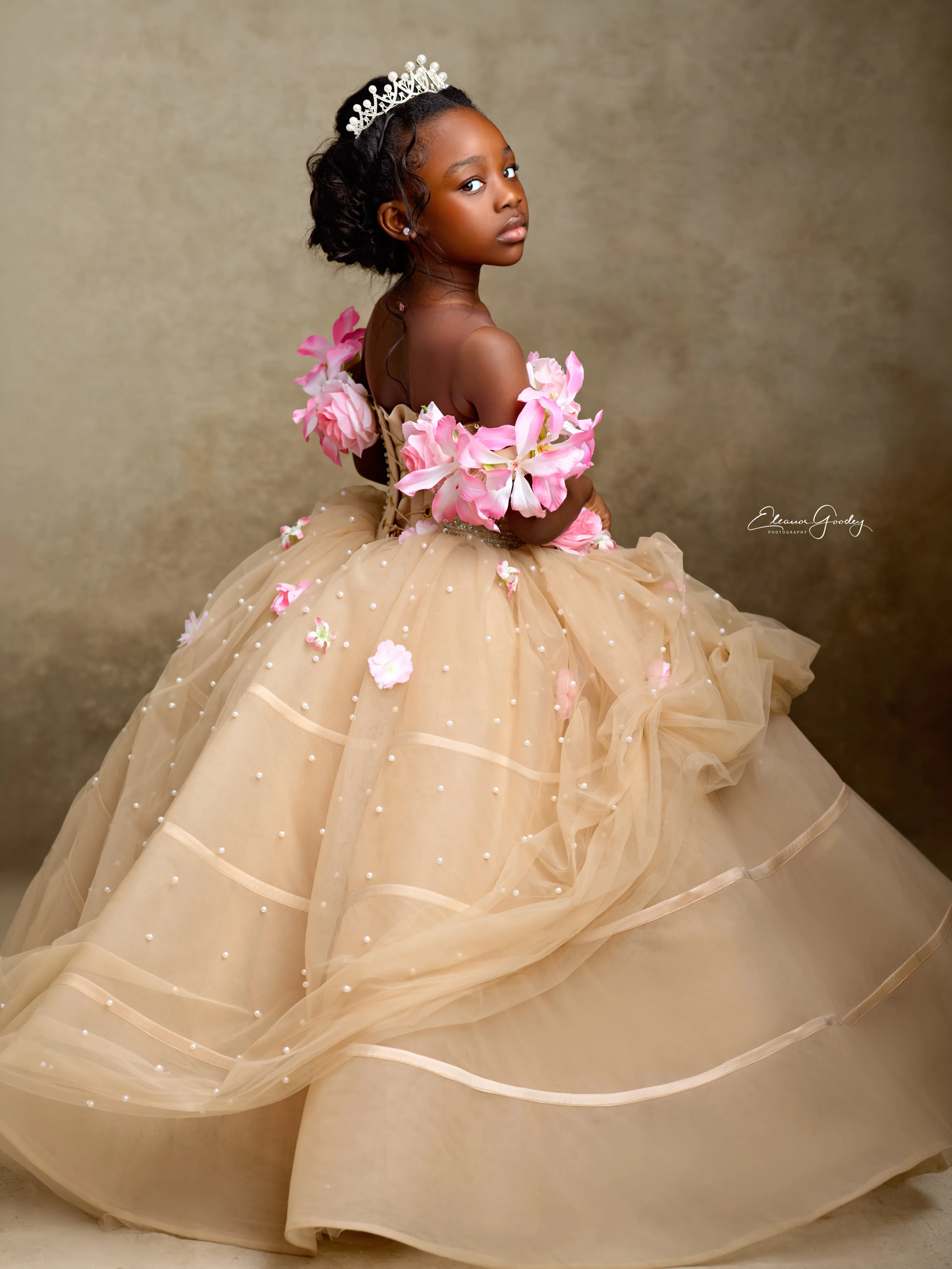 2026 Champagne Flower Girl Dresses Ball Gown Queen... From Dreamcode, Rs.8,617.48