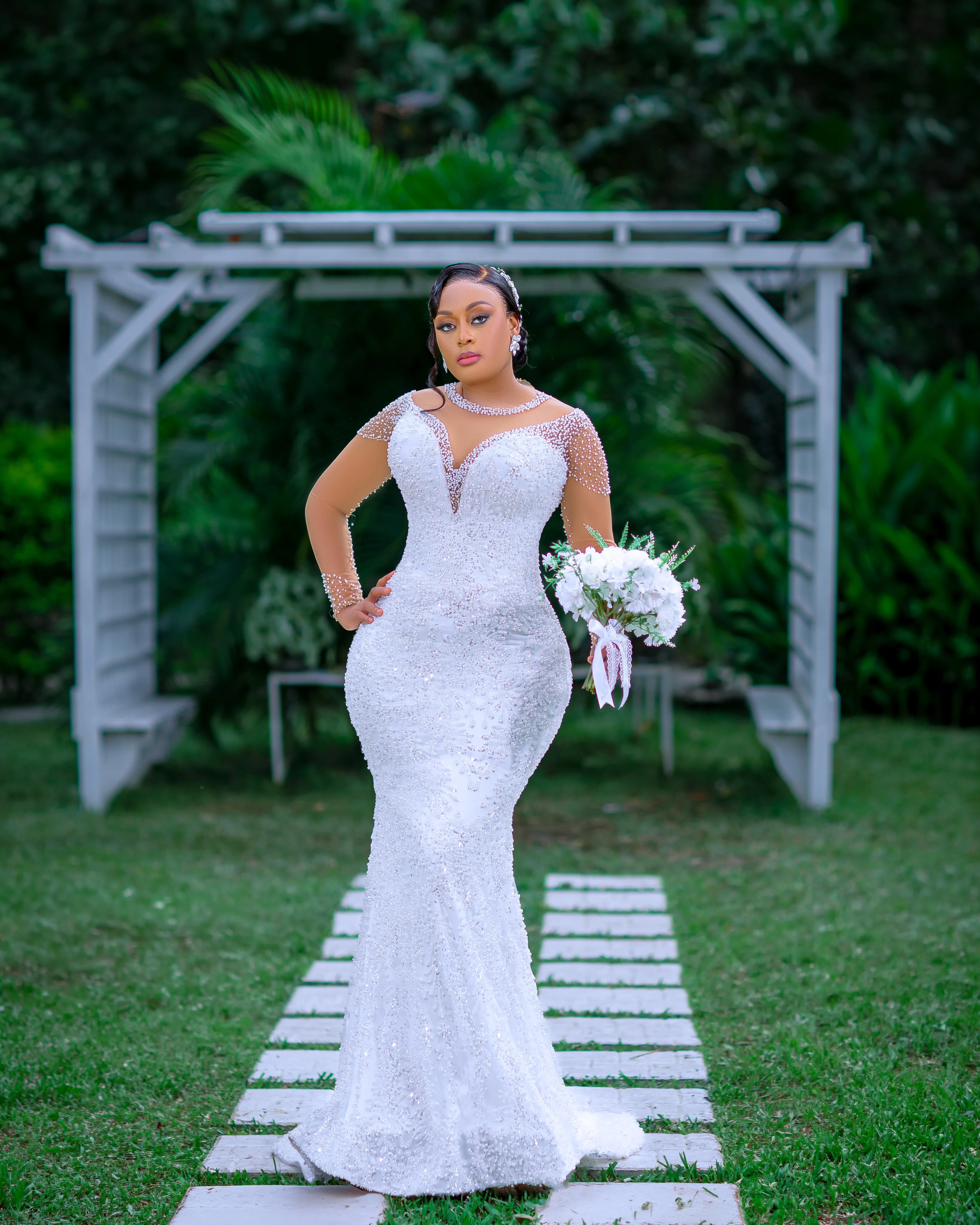 Plus Size Off White Wedding Dress Bridal Gowns For... From Dreamcode, Rs.25,763.31