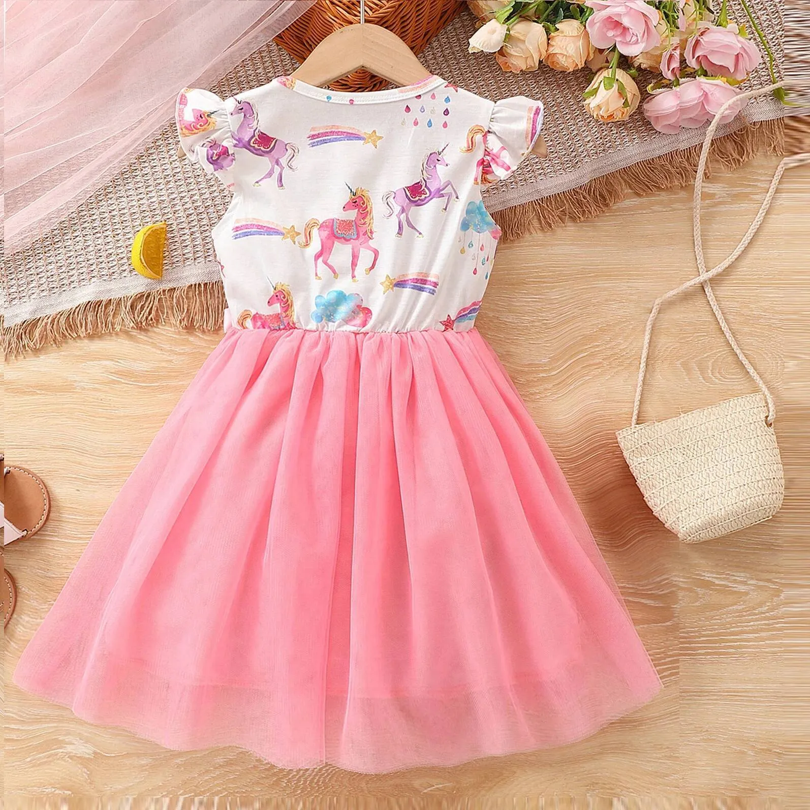 cute dresses for kids Peach 3D Lace Tulle Off Shoulder Flower Girl Dress Pageant Gown 5T Kids Girl Dresses Cute Off Buy Girls Dresses from the