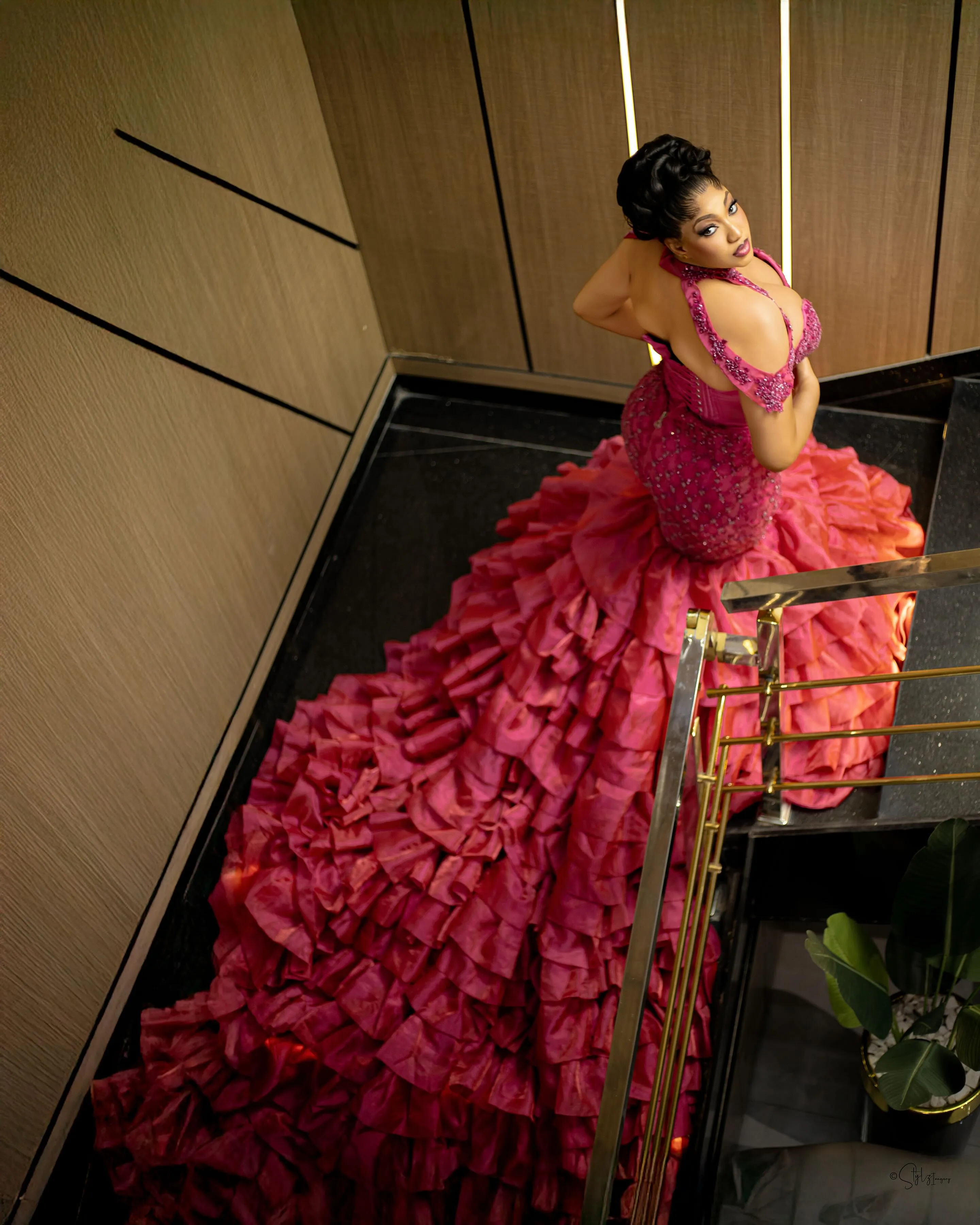 Plus Size Hot Pink Prom Dress 2026 Mermaid Evening... From Dreamcode, Rs.28,622.89