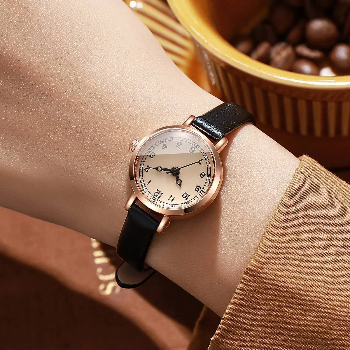 Fashion Small Arabic Dial Women Quartz Watch Elegant... From 