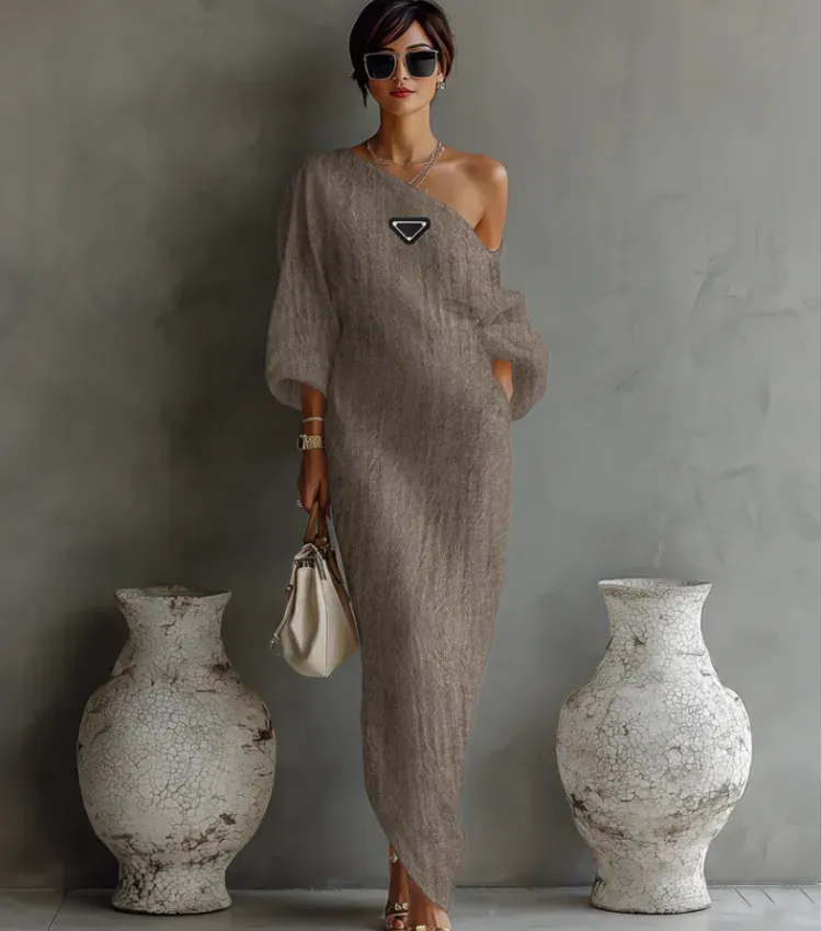 floor length casual dress Comfy A-line Maxi This long sleeve maxi Felicity Modest Maxi in Flavor:Almond Cake with Bavarian Cream Filling floor length sage green bridesmaid dress