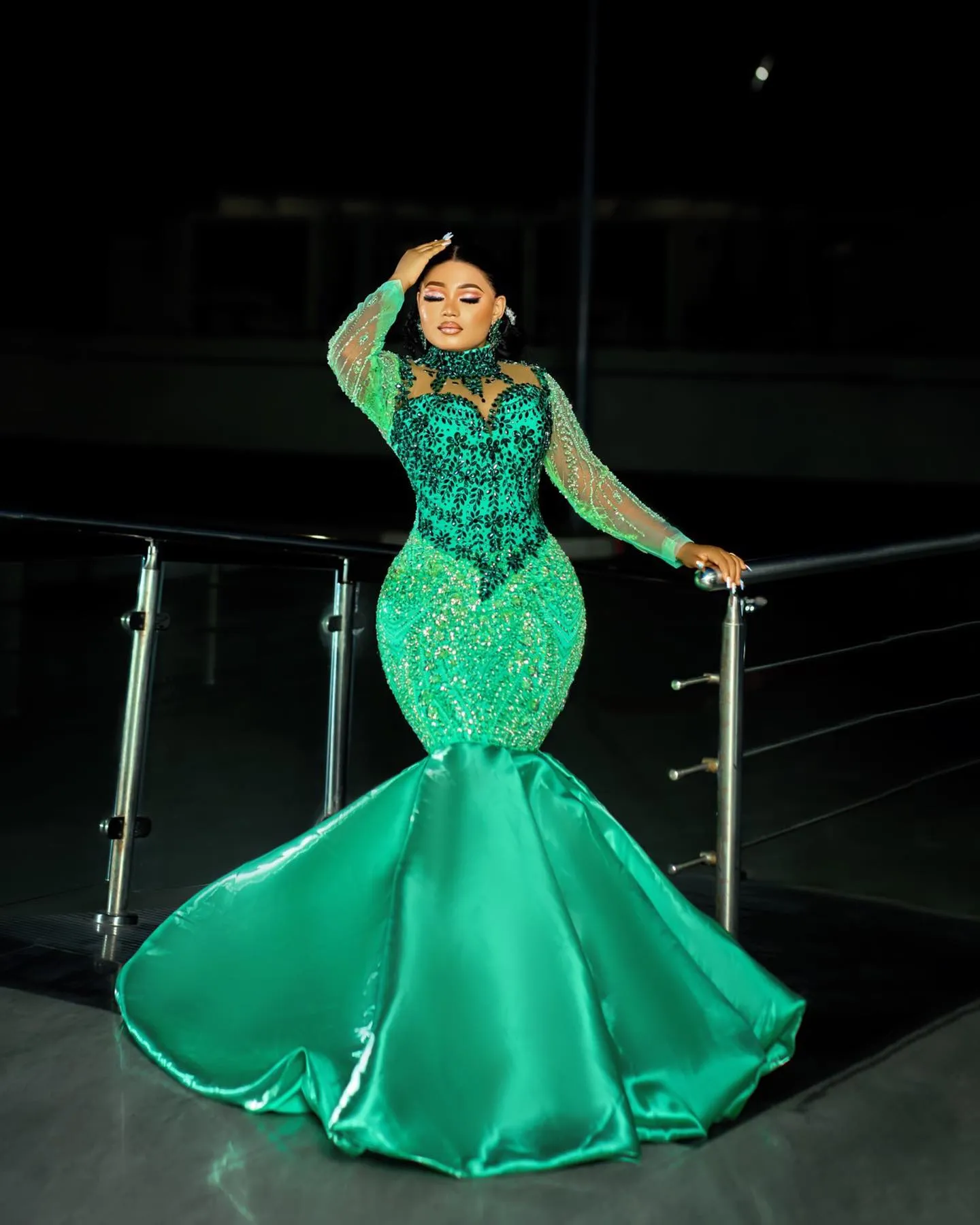 emerald green birthday dress Plus Size Mermaid Prom 2027... From Dreamcode, Rs.21,783.82 Up Back Mini Dress SOLERSUN Women's Elegant Emerald Green