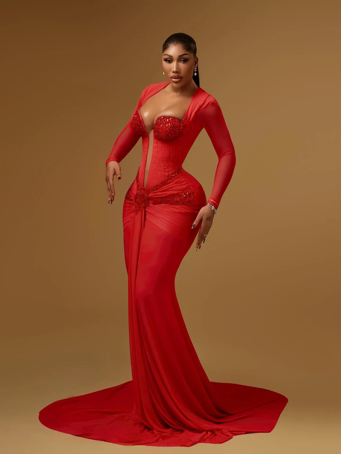 plus sexy birthday dresses Size Bright Red Mermaid Prom Dress 2027 Evening... From Dreamcode, Rs.13,608.26 Size:L(4yrs)